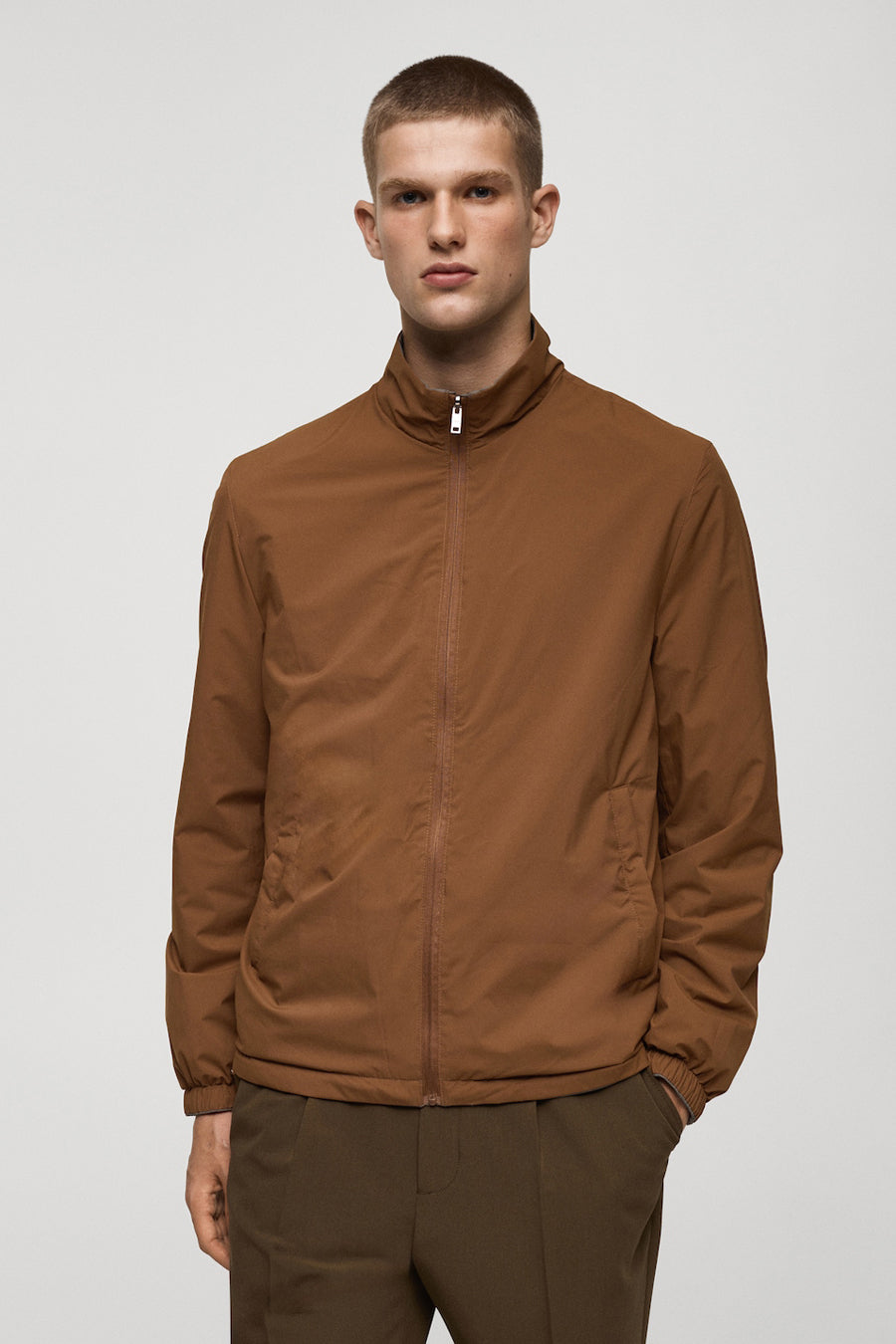 Veste courte - Brun - MANGO