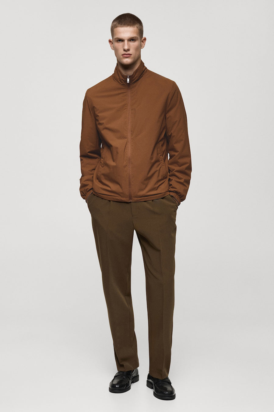 Veste courte - Brun - MANGO