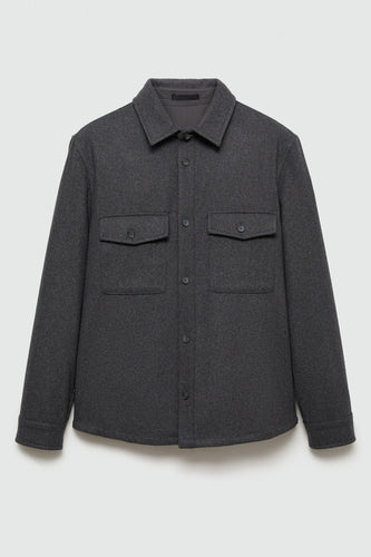 Chemise à manches longues - gris - MANGO