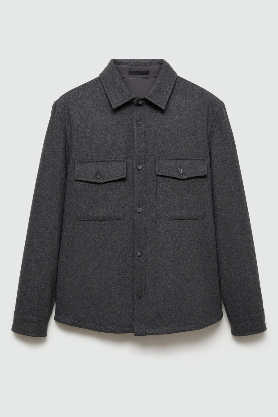 Chemise à manches longues - gris - MANGO