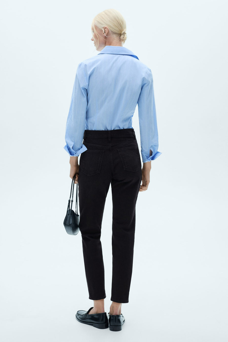 NEWMOM - black denim - MANGO