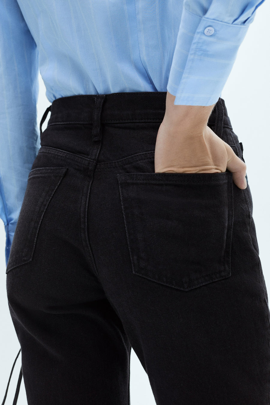 NEWMOM - black denim - MANGO