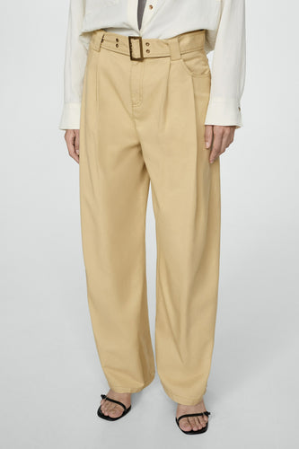Pantalon - Beige - MANGO