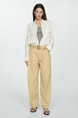 Pantalon - Beige - MANGO