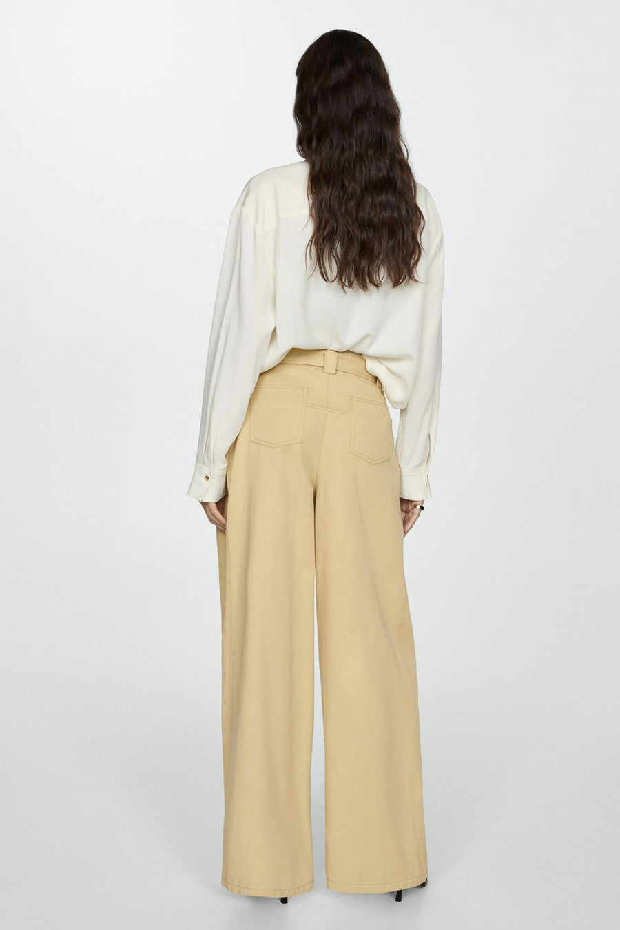 Pantalon - Beige - MANGO