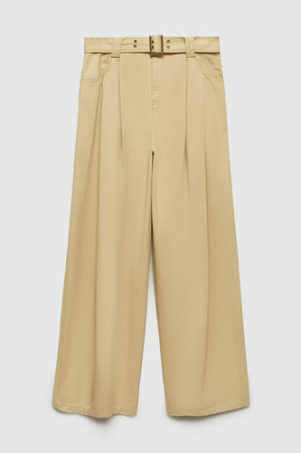 Pantalon - Beige - MANGO