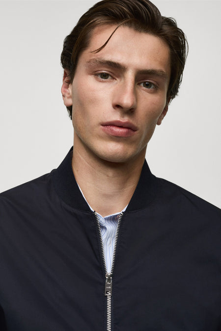 Veste courte Bleu - Mango