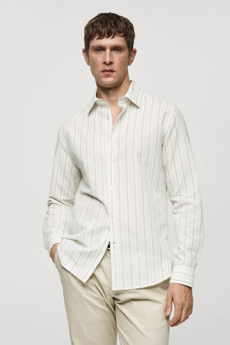 Chemise à manches longues - vert - MANGO