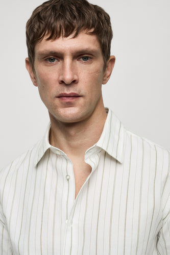 Chemise à manches longues - vert - MANGO