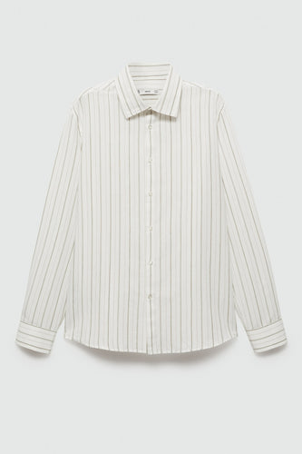 Chemise à manches longues - vert - MANGO