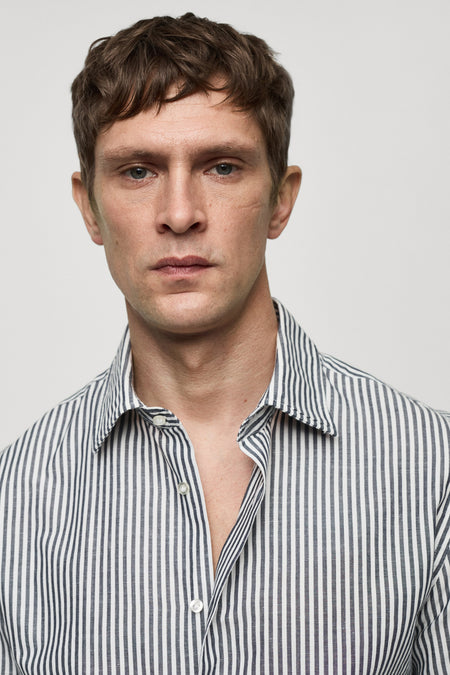 Chemise à manches longues - gris