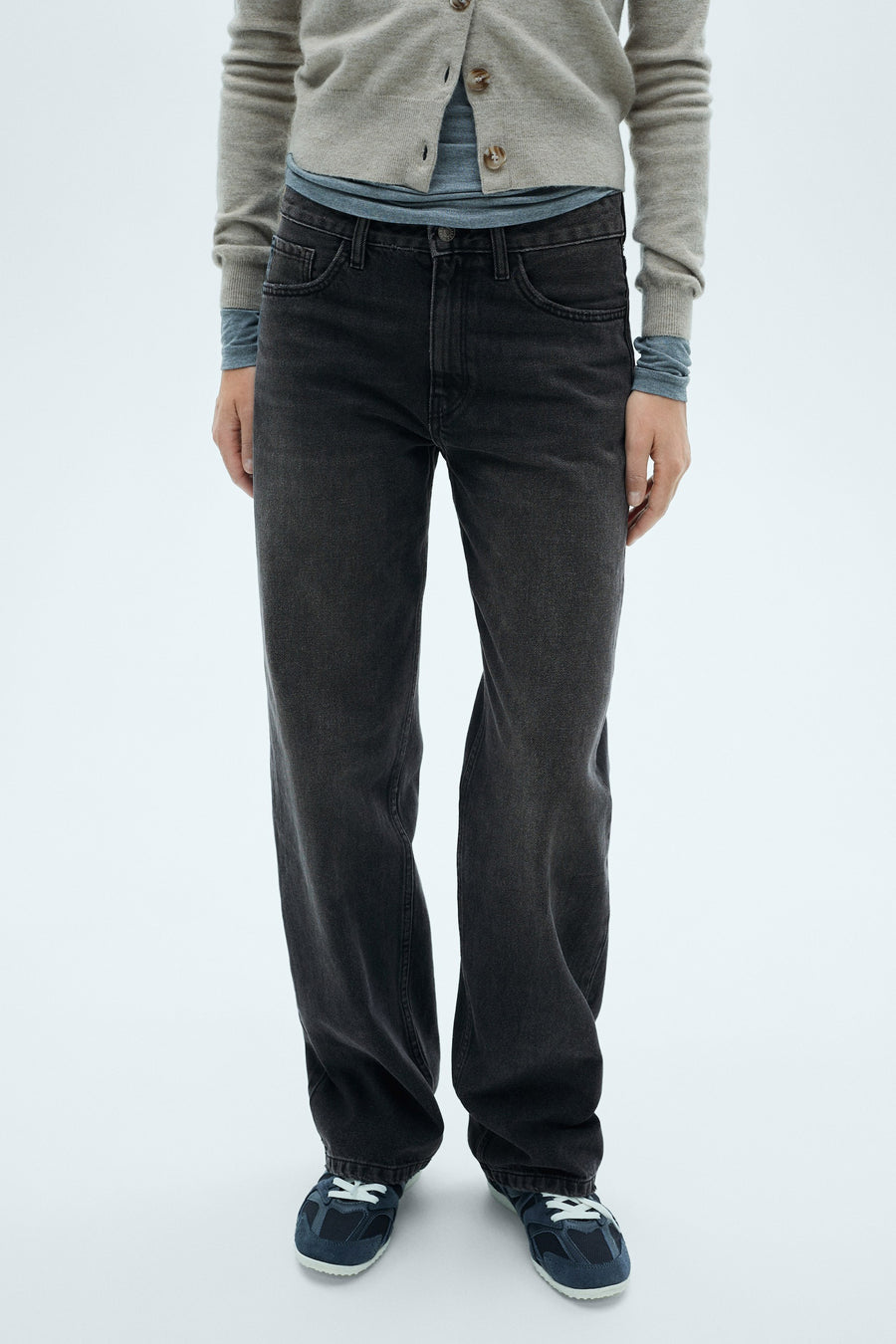 MIAMI - dark grey denim - MANGO