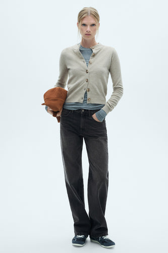 MIAMI - dark grey denim - MANGO