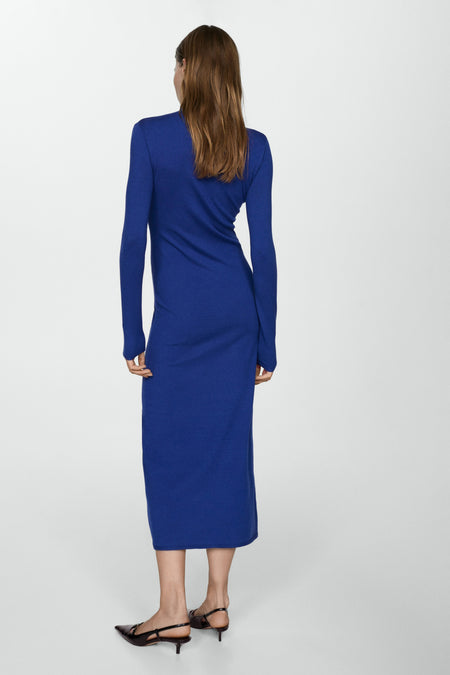 Robes manches longues Bleu - Mango