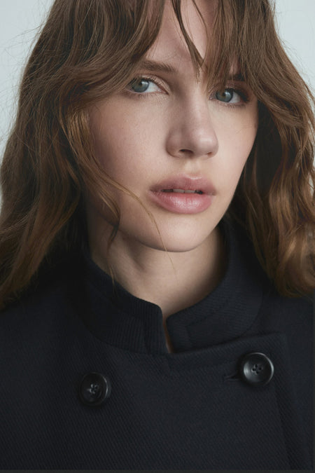 Veste longue Bleu - Mango