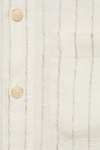 Chemise à manches longues - beige
