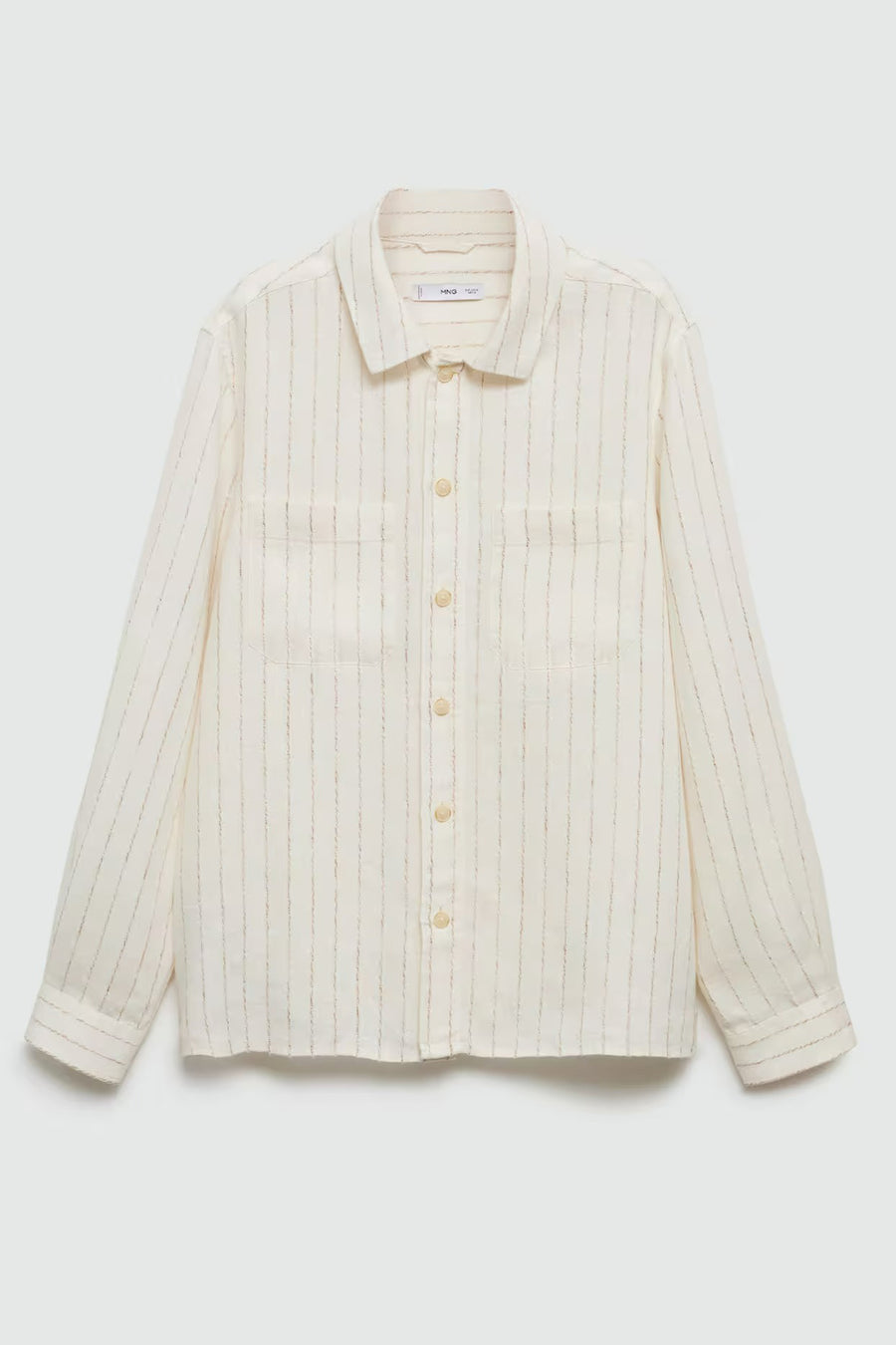 Chemise à manches longues - beige