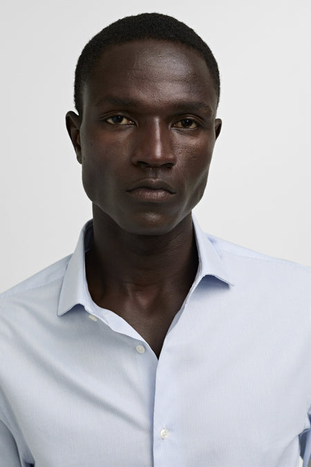 Chemise à manches longues - bleu