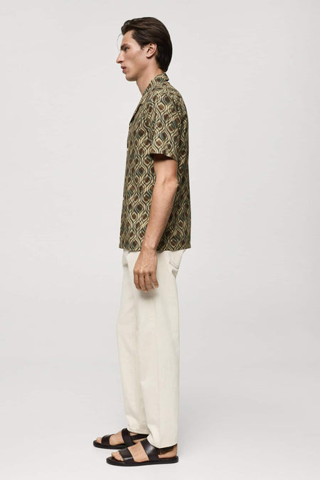 Chemise (manches courtes) Vert - Mango