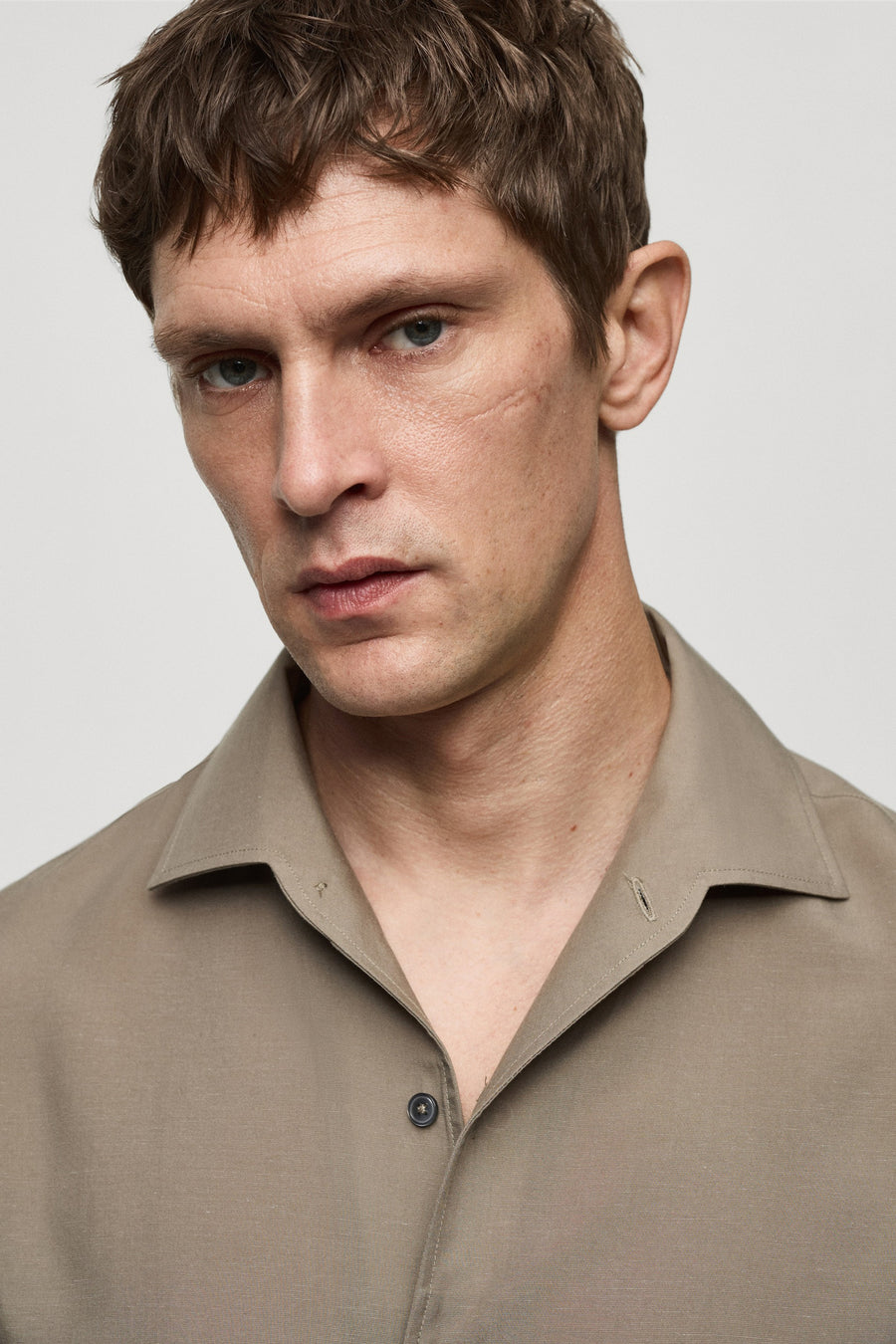 Chemise à manches longues - brun - MANGO