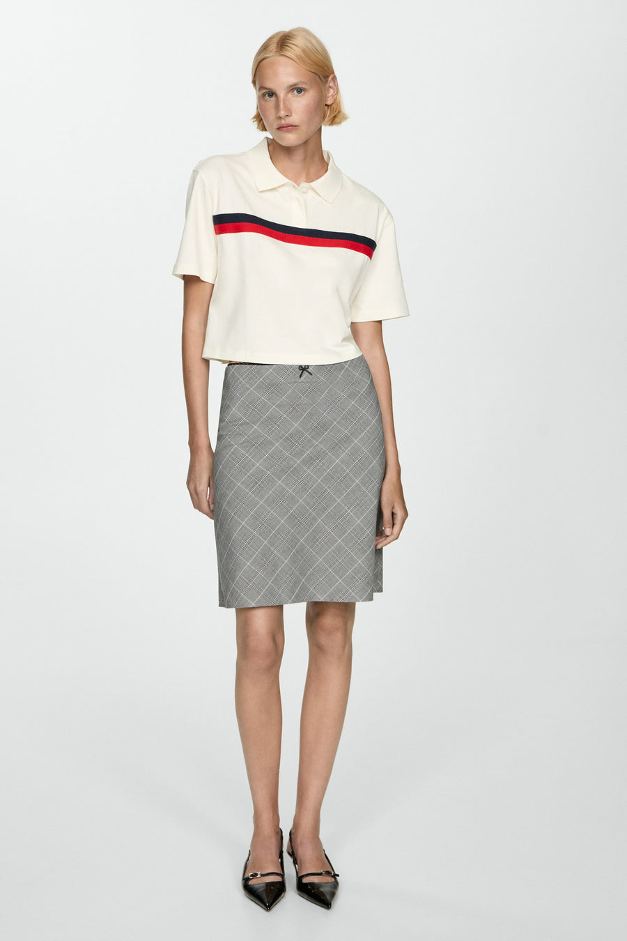 Polo à manches courtes - blanc - MANGO