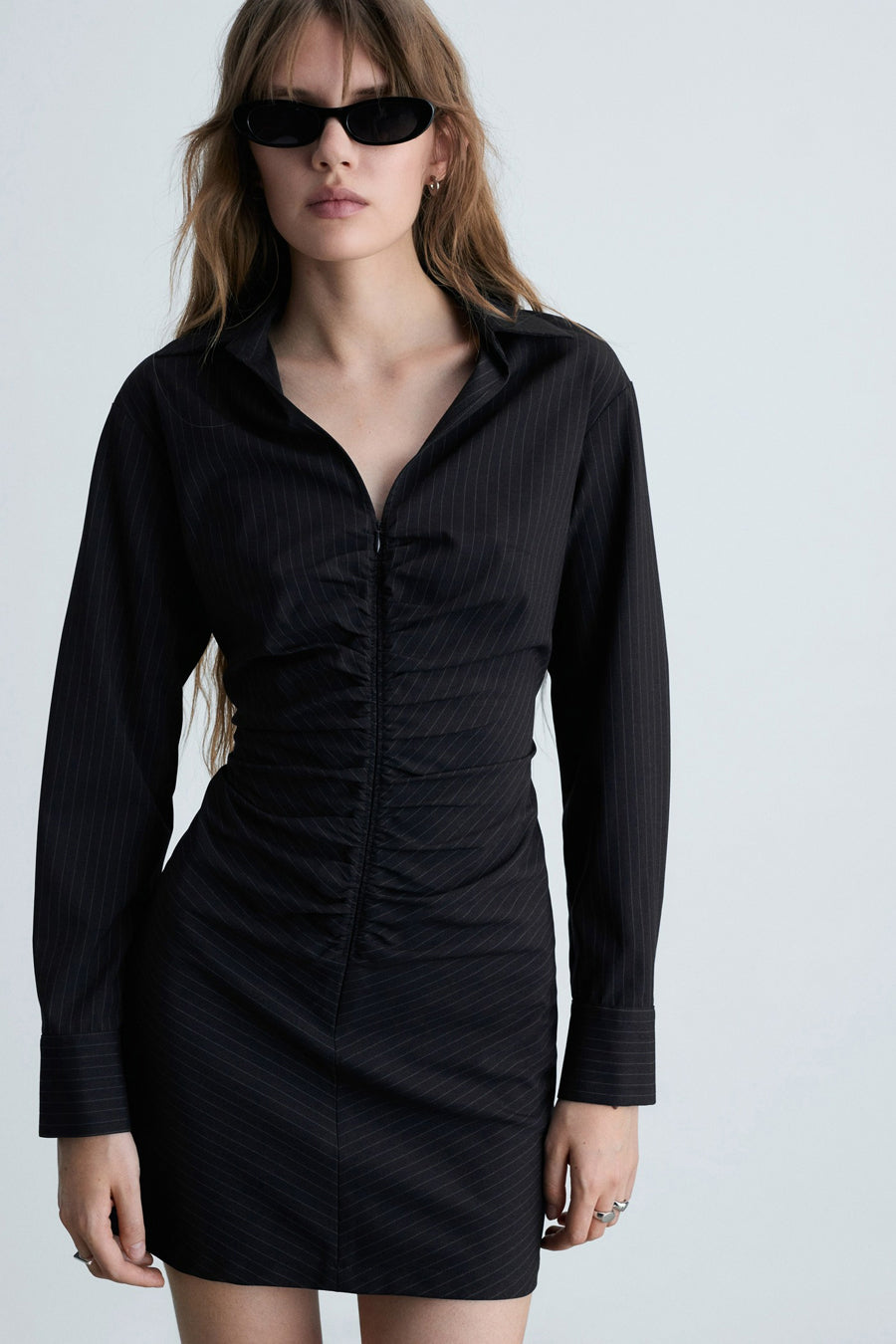 Robes à manches longues - bleu - MANGO