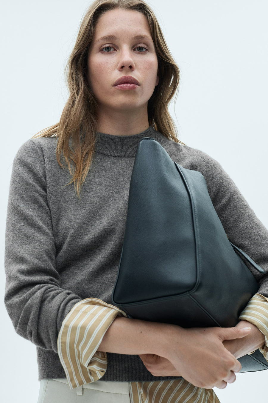 Pull à col rond - Gris - MANGO