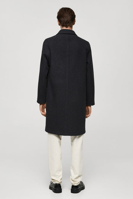 Veste longue Noir - Mango