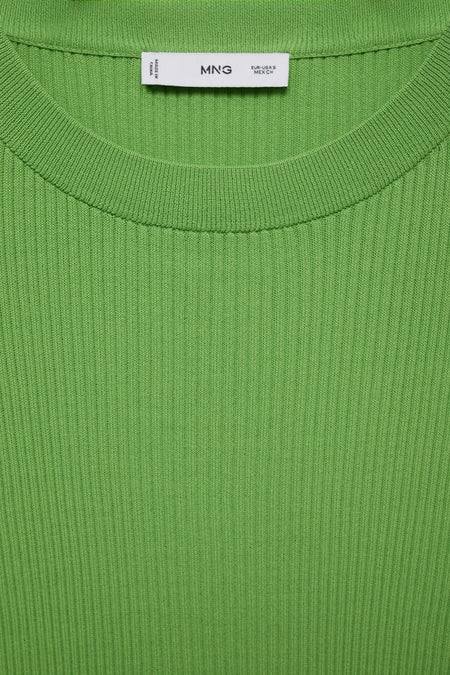 Pull à col rond - vert