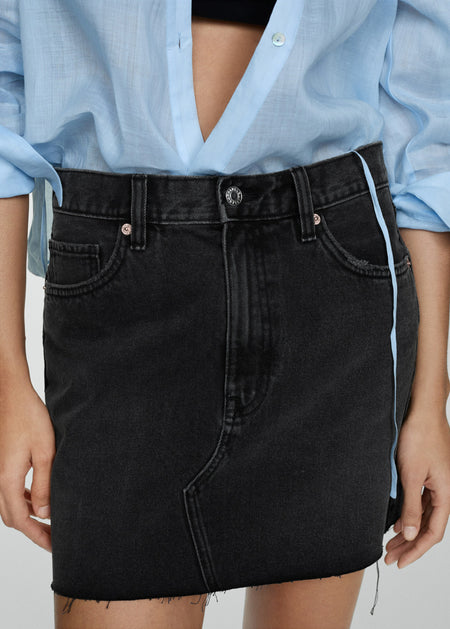 Jupe courte - black denim