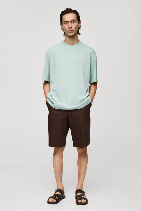 T-shirt (manches courtes) Bleu - Mango