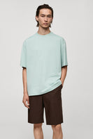 T-shirt (manches courtes) Bleu - Mango