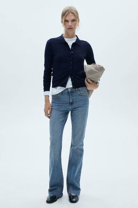 FIONA - mid blue denim