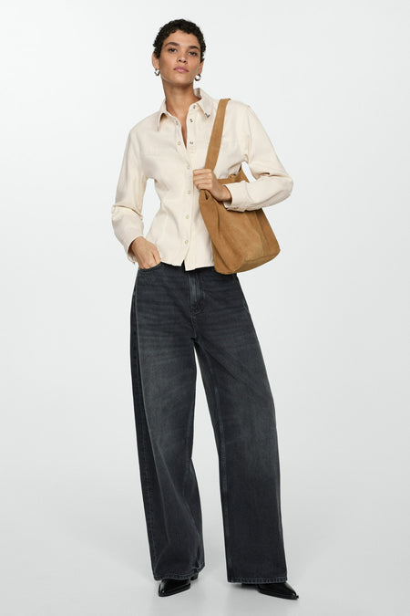 Chemise à manches longues - blanc