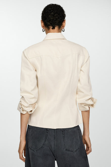 Chemise à manches longues - blanc