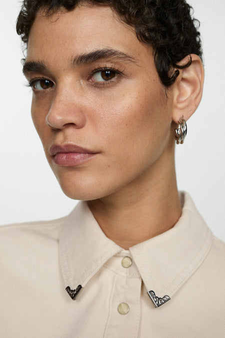 Chemise à manches longues - blanc