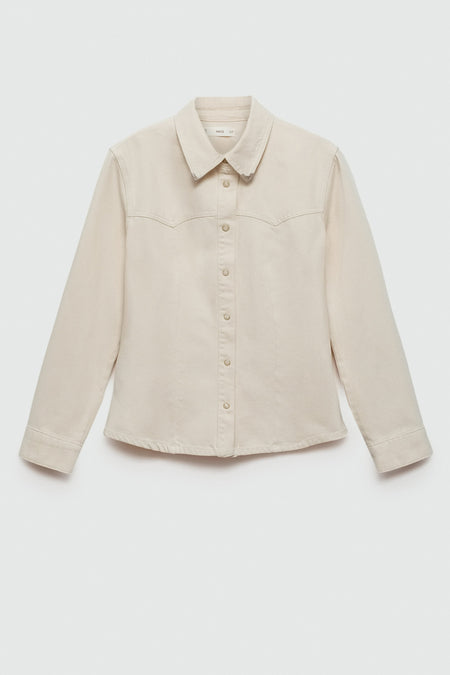 Chemisier (manches longues) Blanc - Mango