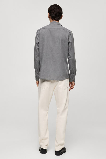 Chemise en jean - Gris