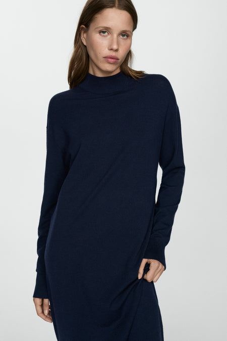 Robes manches longues Bleu - Mango