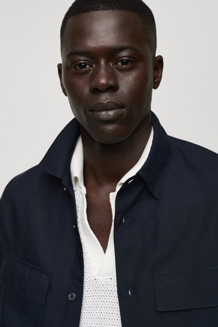 Chemise à manches longues - bleu