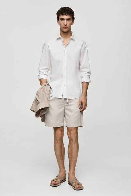 Chemise à manches longues - blanc