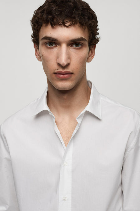 Chemise à manches longues - blanc