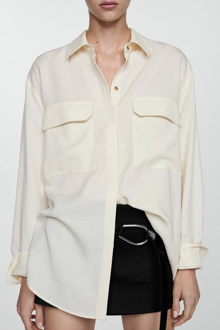 Chemisier (manches longues) Beige - Mango