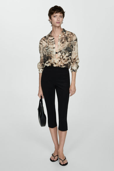 Blouse à manches longues - beige