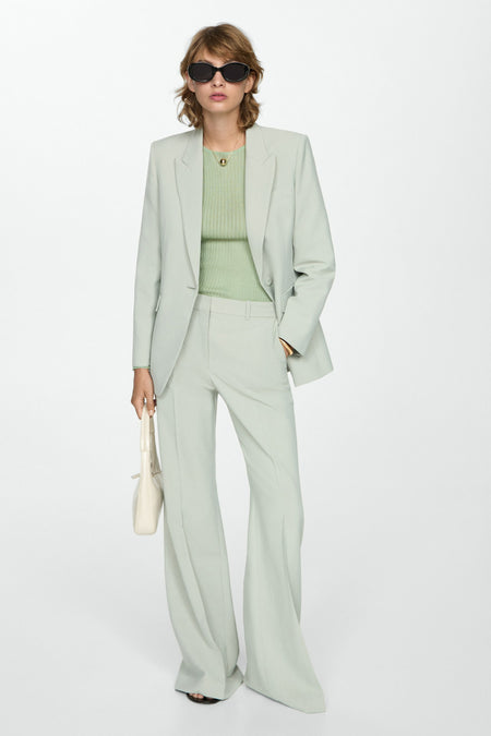 Pull à col rond - vert