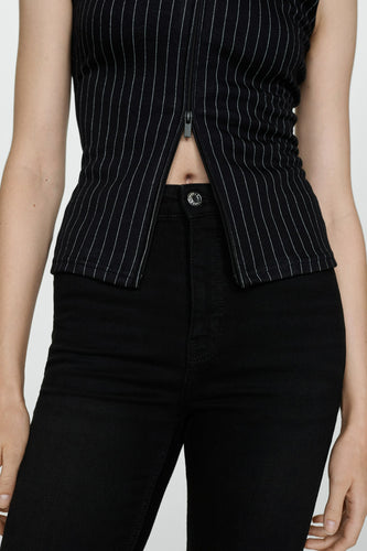 ABBY - black denim - MANGO - 5