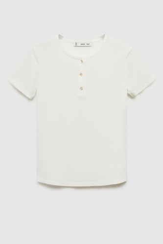 T-shirt à manches courtes - blanc - MANGO