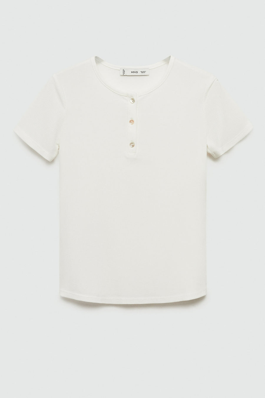 T-shirt à manches courtes - blanc - MANGO