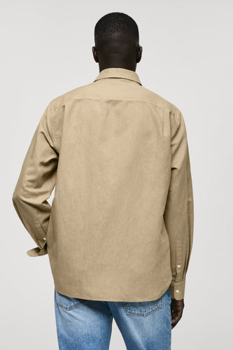 Chemise à manches longues - vert - MANGO