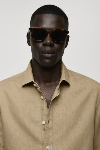 Chemise à manches longues - vert - MANGO